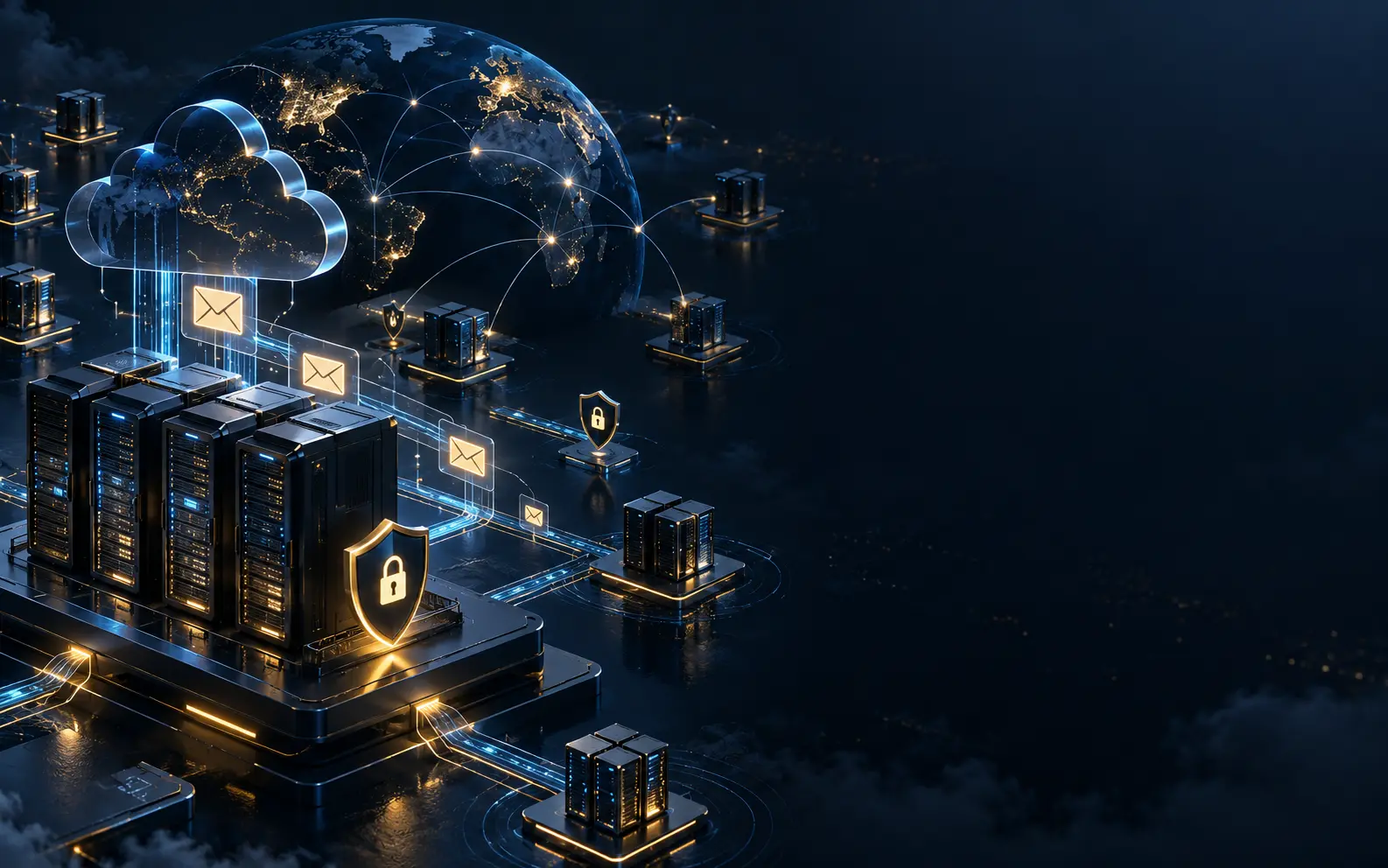 Cloud hosting and secure email